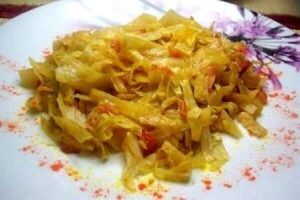 fricassee de chou blanc