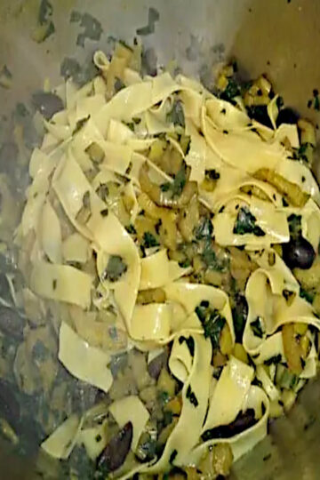tagliatelle aux blettes fraîches