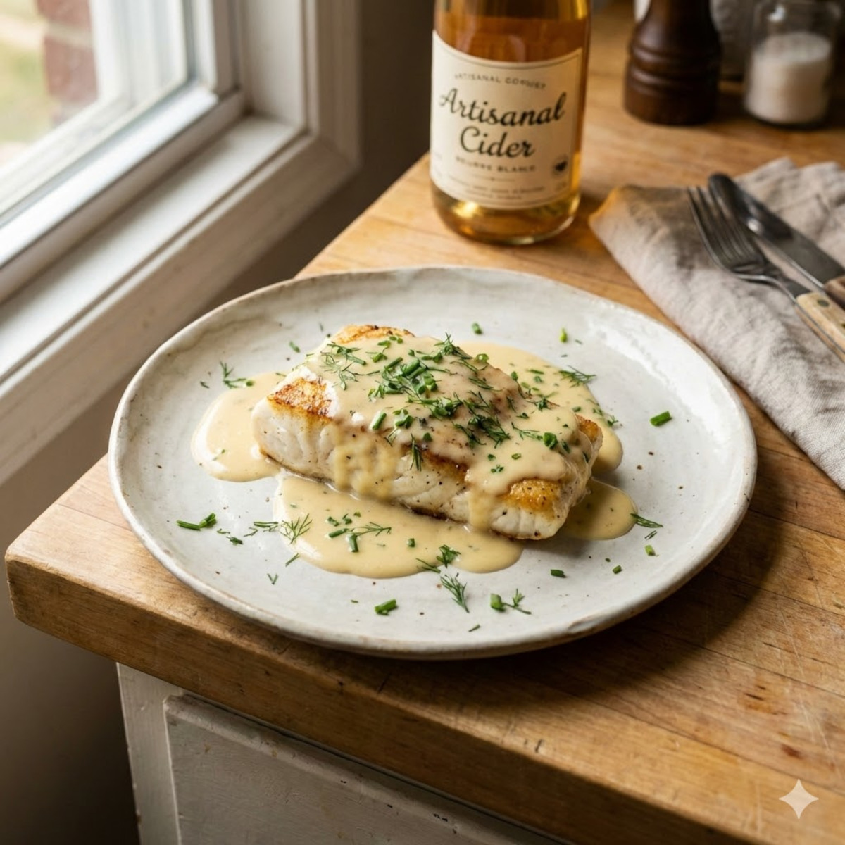 Délicieuse sauce maison au beurre blanc au cidre
