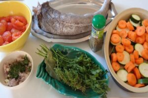 Plat - Cuisine végétarienne - merlu au four