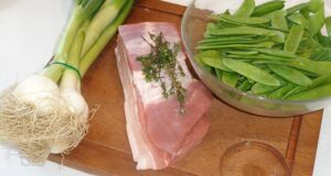 pois gourmand tous les ingrédients pour faire la recette