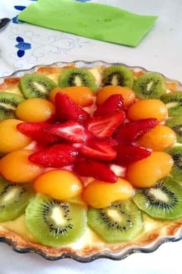 Tarte avec 3 fruits