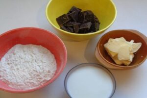 ingrédient pour réaliser le profiterole