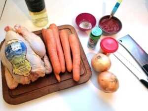 Légume - Kielbasa - poulet aux carottes