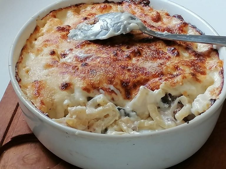 Gratin - cuisine italienne - Gratin de pâtes viande hachée