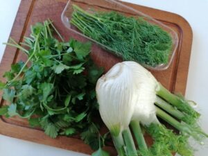 Namul - Scallion - cabillaud pané