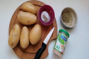 ingrédients pour faire les patates sautées