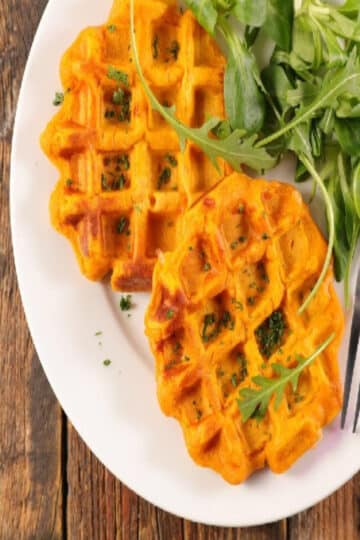 gaufre Gaufres de patates douces