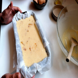 appareil cake mangue banane