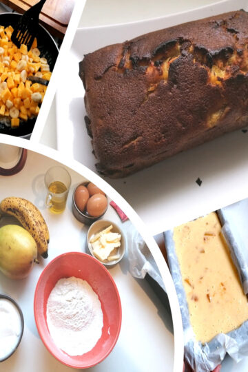 cake mangue banane mozaique