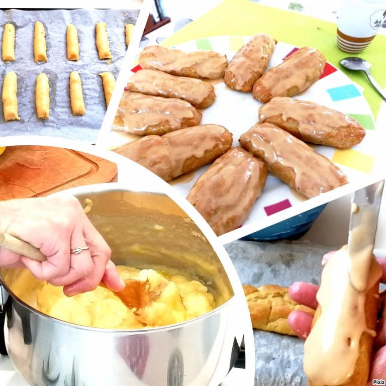 mini éclair au café