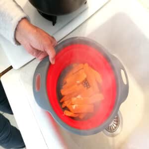 patate douce en passoir