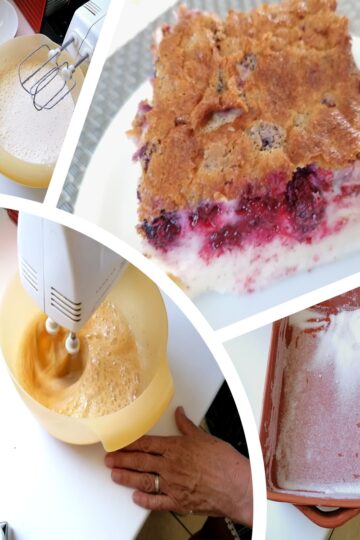 clafoutis aux mûres étape par étape