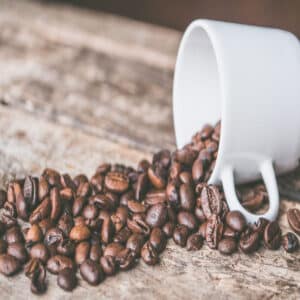 tasse grains de café