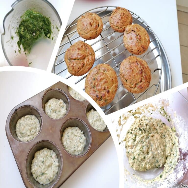 financier salé pesto étape par étape