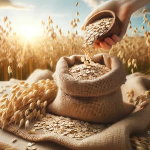 Barres céréales aux amandes, flocons d'avoine