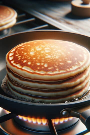 cuisson du pancake