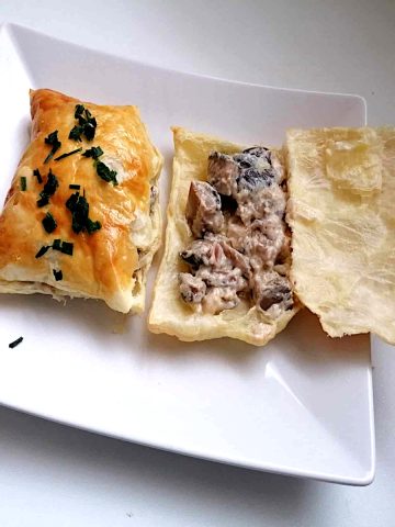 Garnir le feuilleté au dernier moment