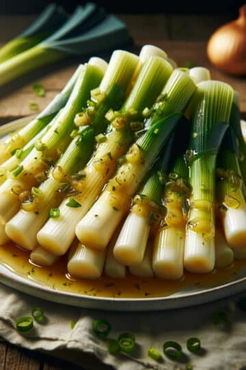 poireaux à la vinaigrette