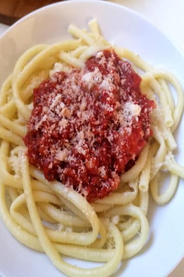 bucatini à l'amatriciana