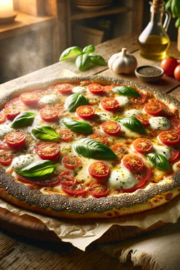 pizza sans gluten aux légumes