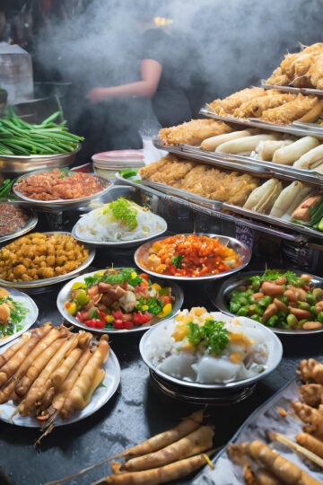 Street Food de plat Végétarien a choisir