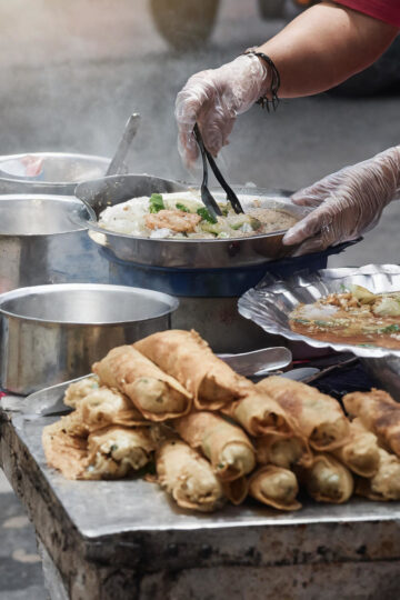 street food à petit budget avec nems