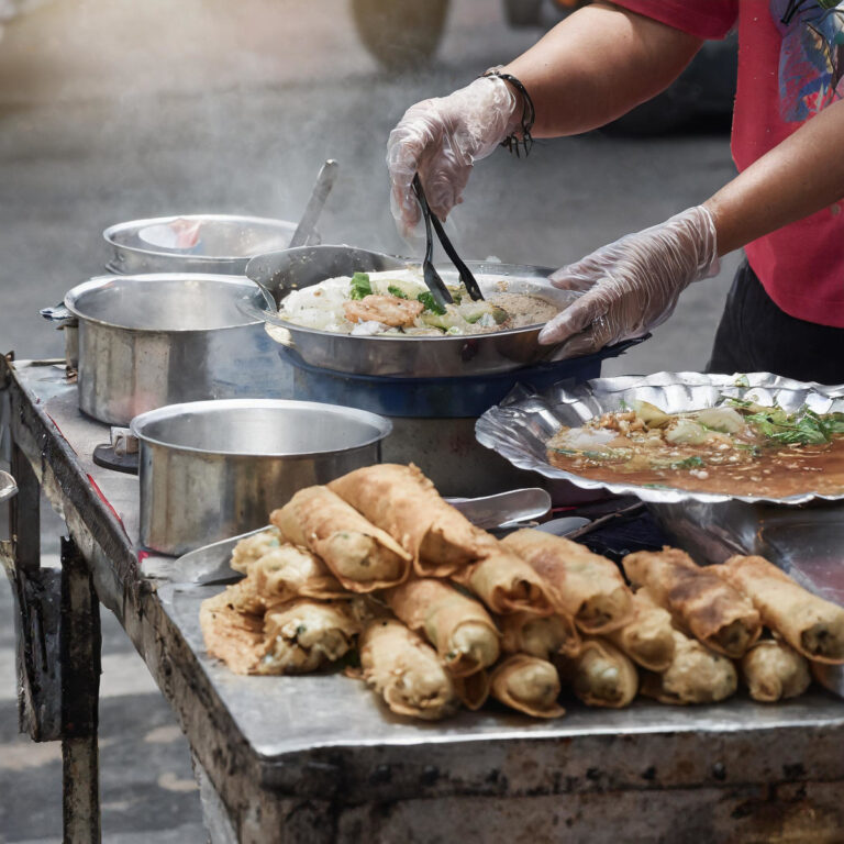 street food à petit budget avec nems