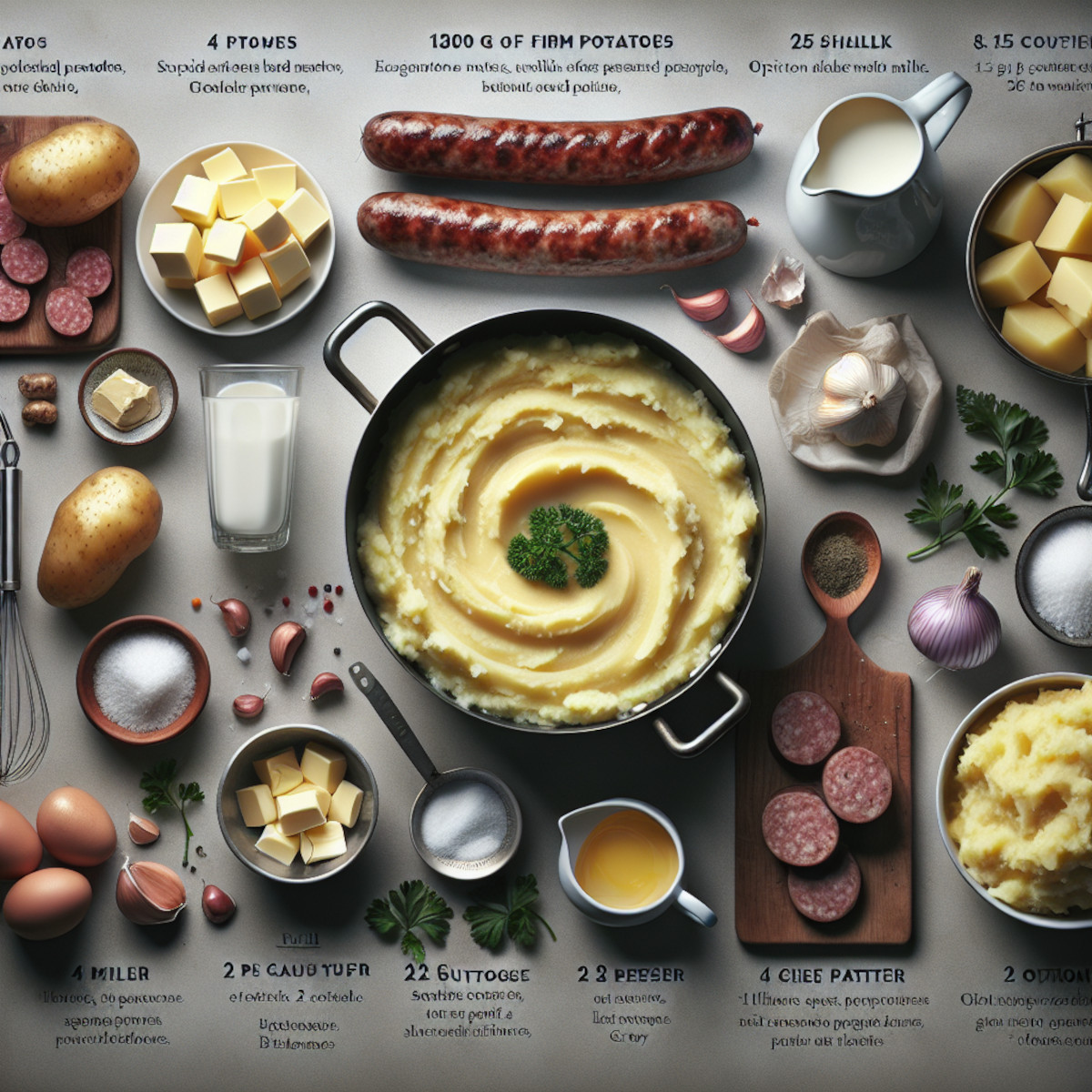 ingrédients essentiels pour la recette