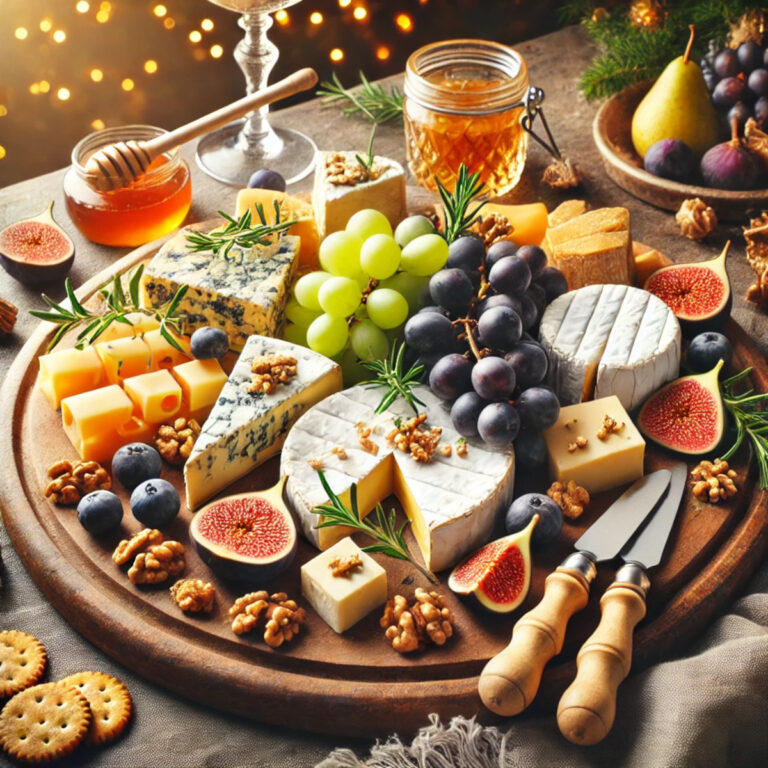 Plateau de fromages de fête chic et gourmand