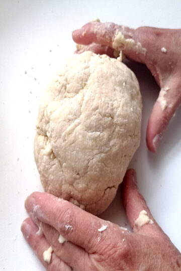 boule de pâte à bouchon terminée à mettre au frigo