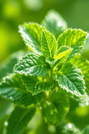 plan de menthe poivrée