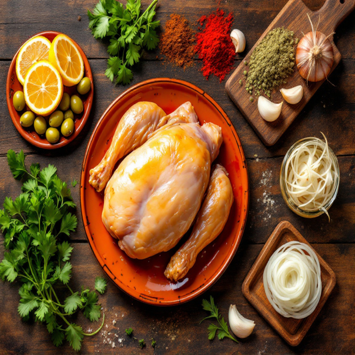 Les Ingrédients pour le tajine