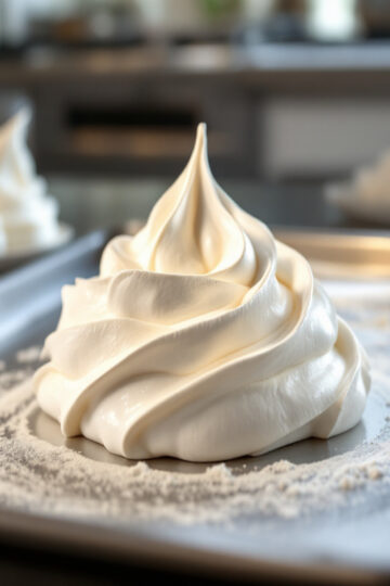 Meringues suisses brillantes et croquantes, parfaites pour décorer vos desserts