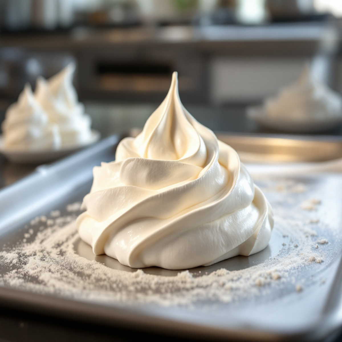Meringues suisses brillantes et croquantes, parfaites pour décorer vos desserts