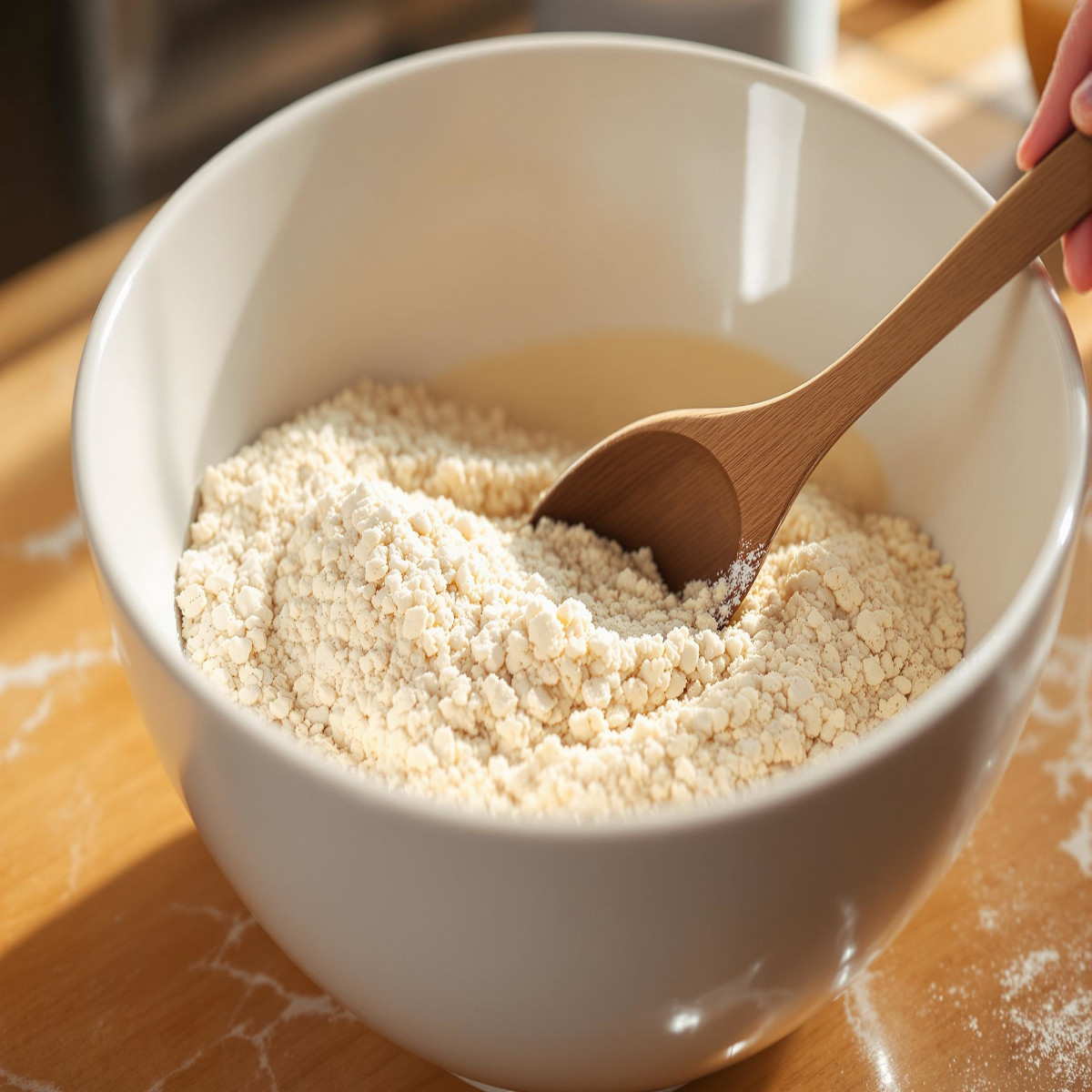 ingrédients secs dans un bol en céramique