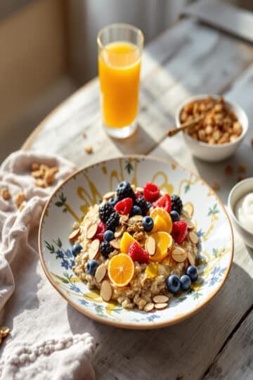 Petit-déjeuner équilibré : adopter les overnight oats, fruits et jus frais