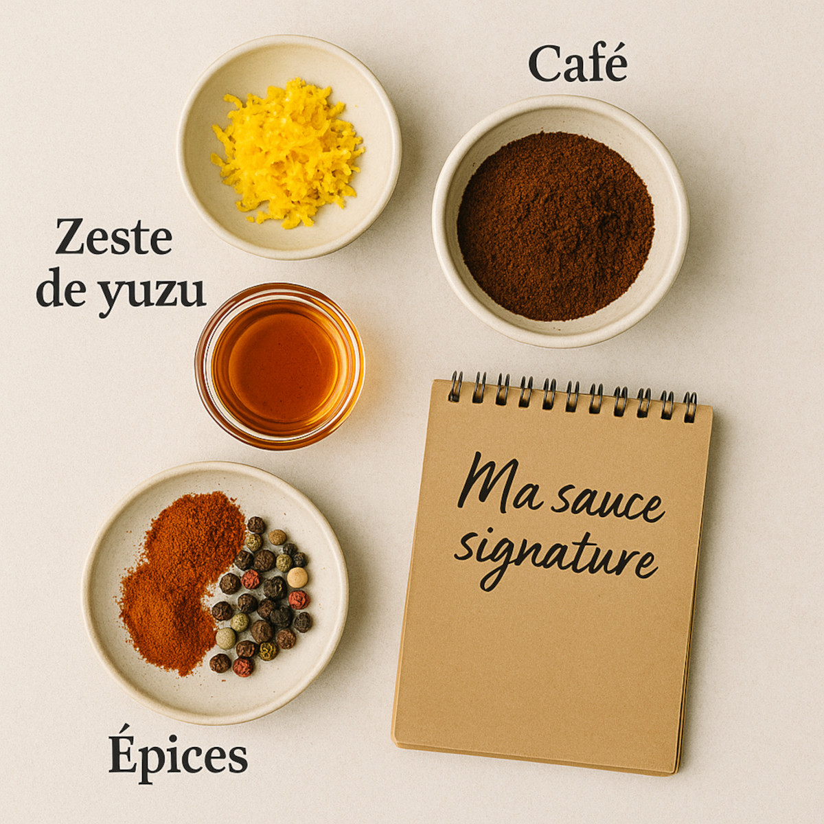 Ingrédients originaux pour personnaliser ses sauces maison