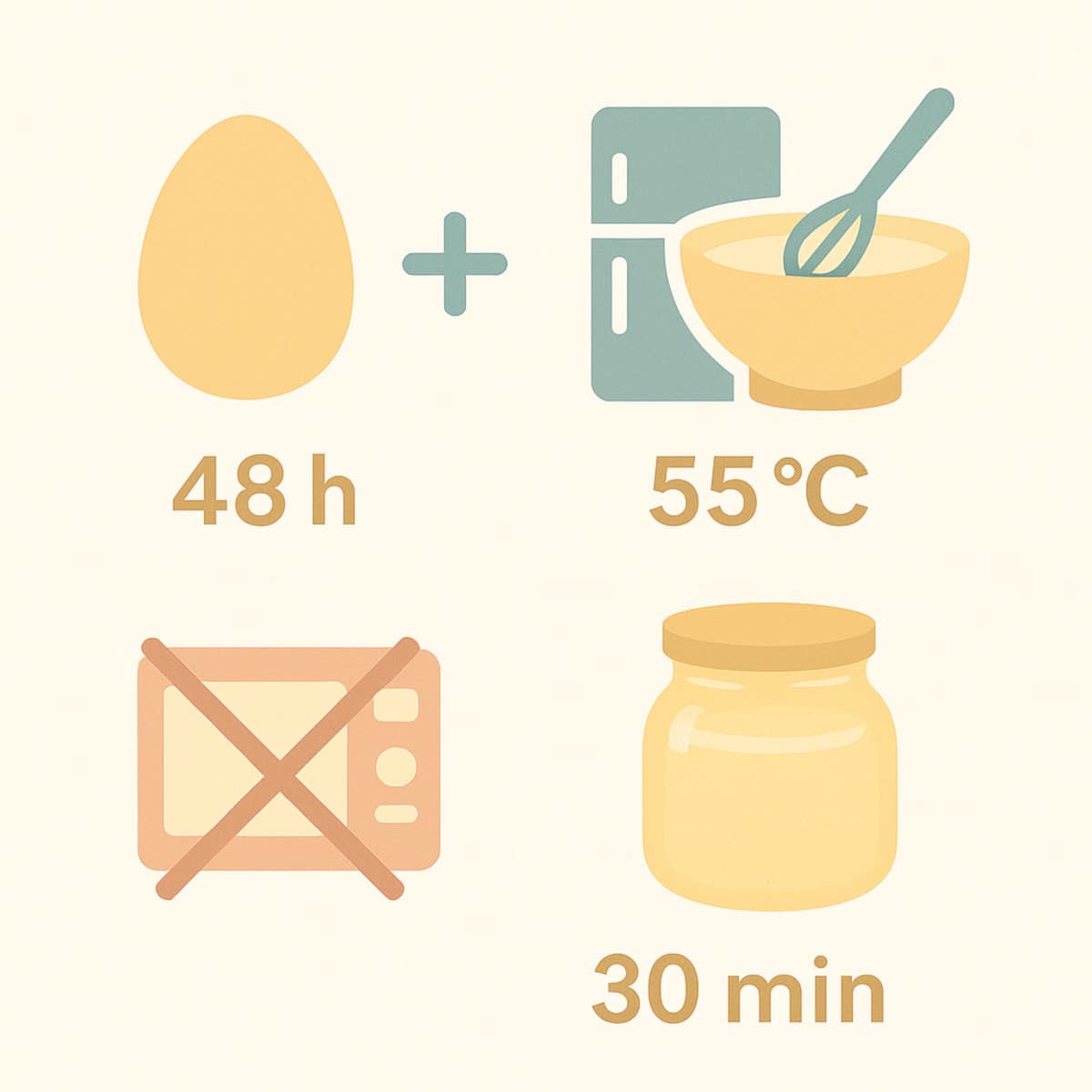 Règles de sécurité pour conservation des sauces émulsionnées maison