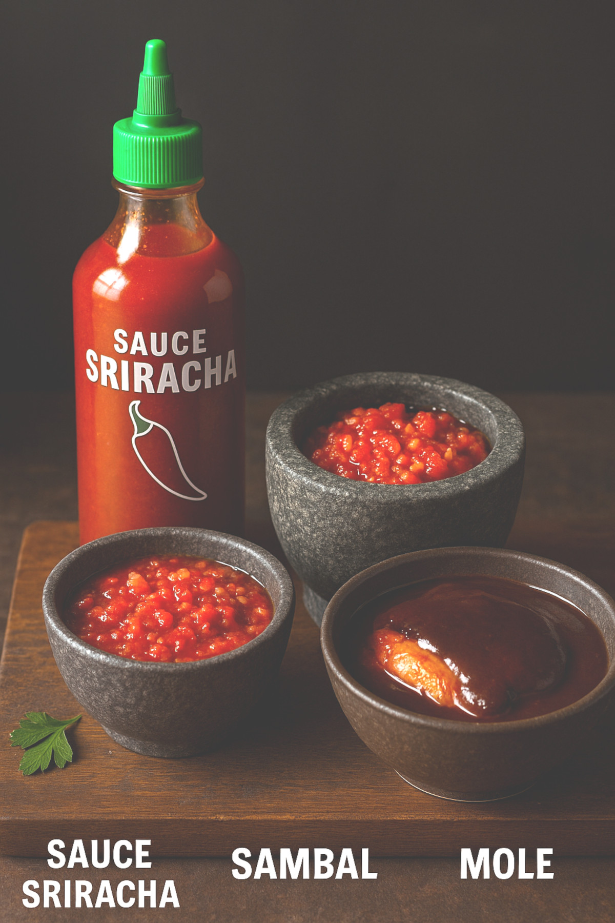 Sauces épicées du monde : sriracha, sambal et mole mexicain