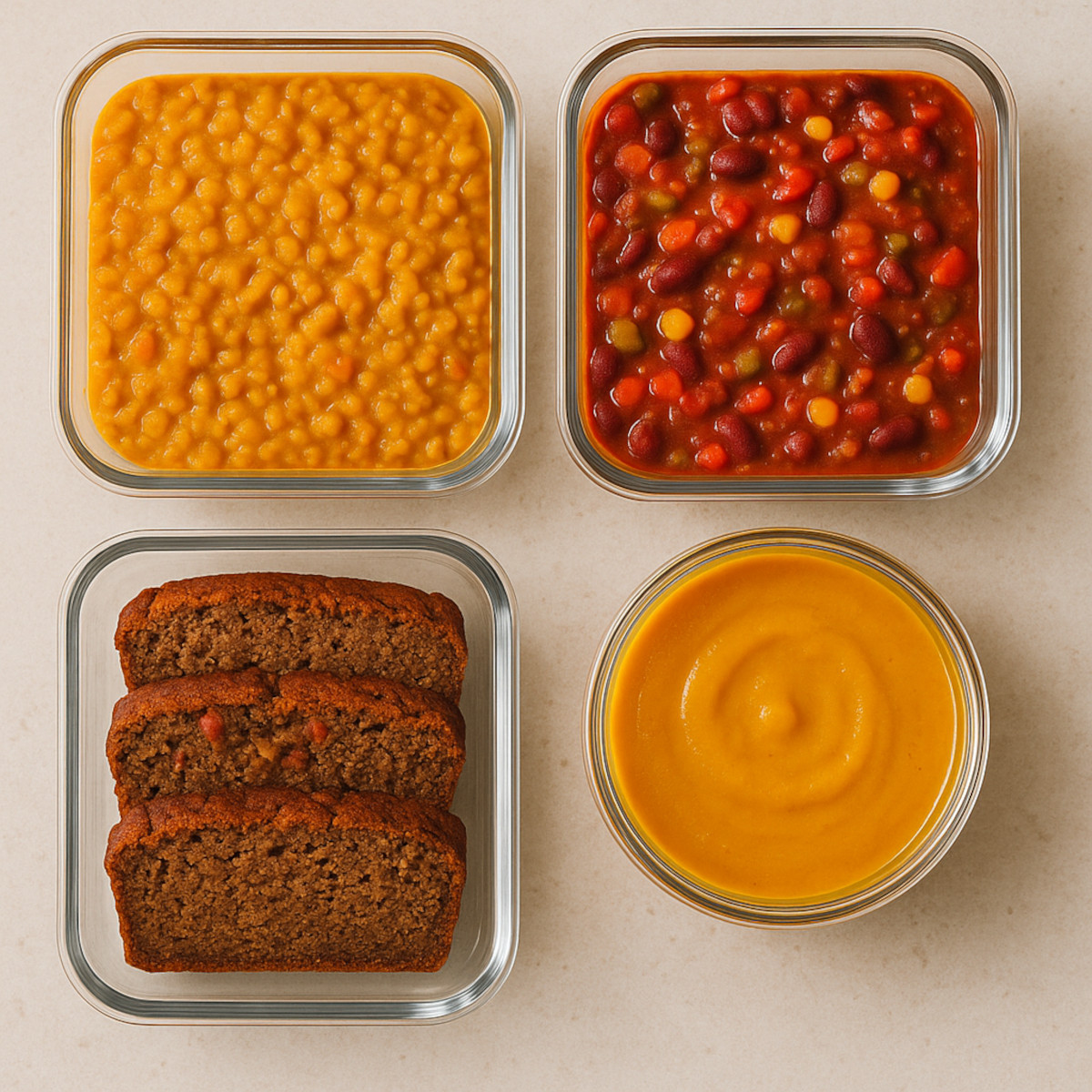 Batch cooking végétarien et vegan avec repas préparés pour la semaine