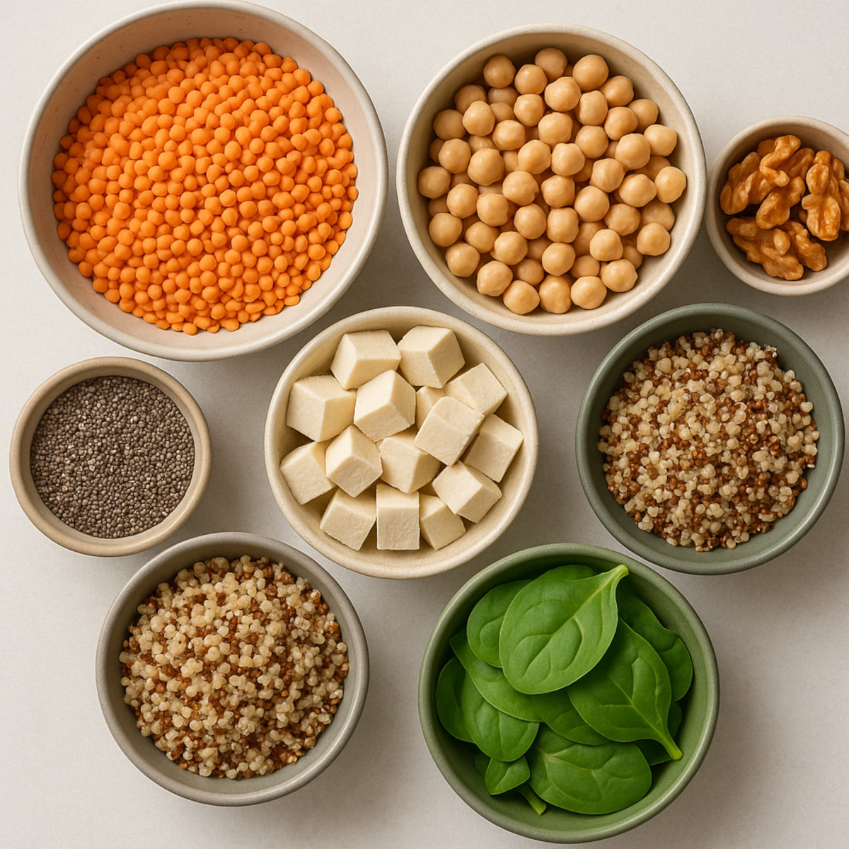 Sources de protéines, fer, calcium et oméga-3 dans la cuisine végétale