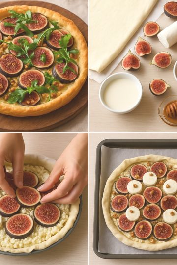 Tarte figues chèvre miel