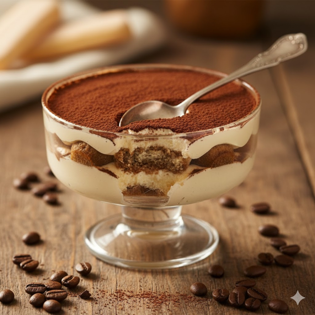 Tiramisu italien au mascarpone et café, dessert méditerranéen onctueux