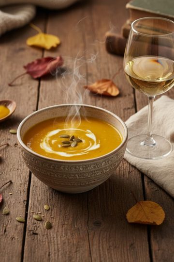Accord mets et vins autour du potimarron à l’automne