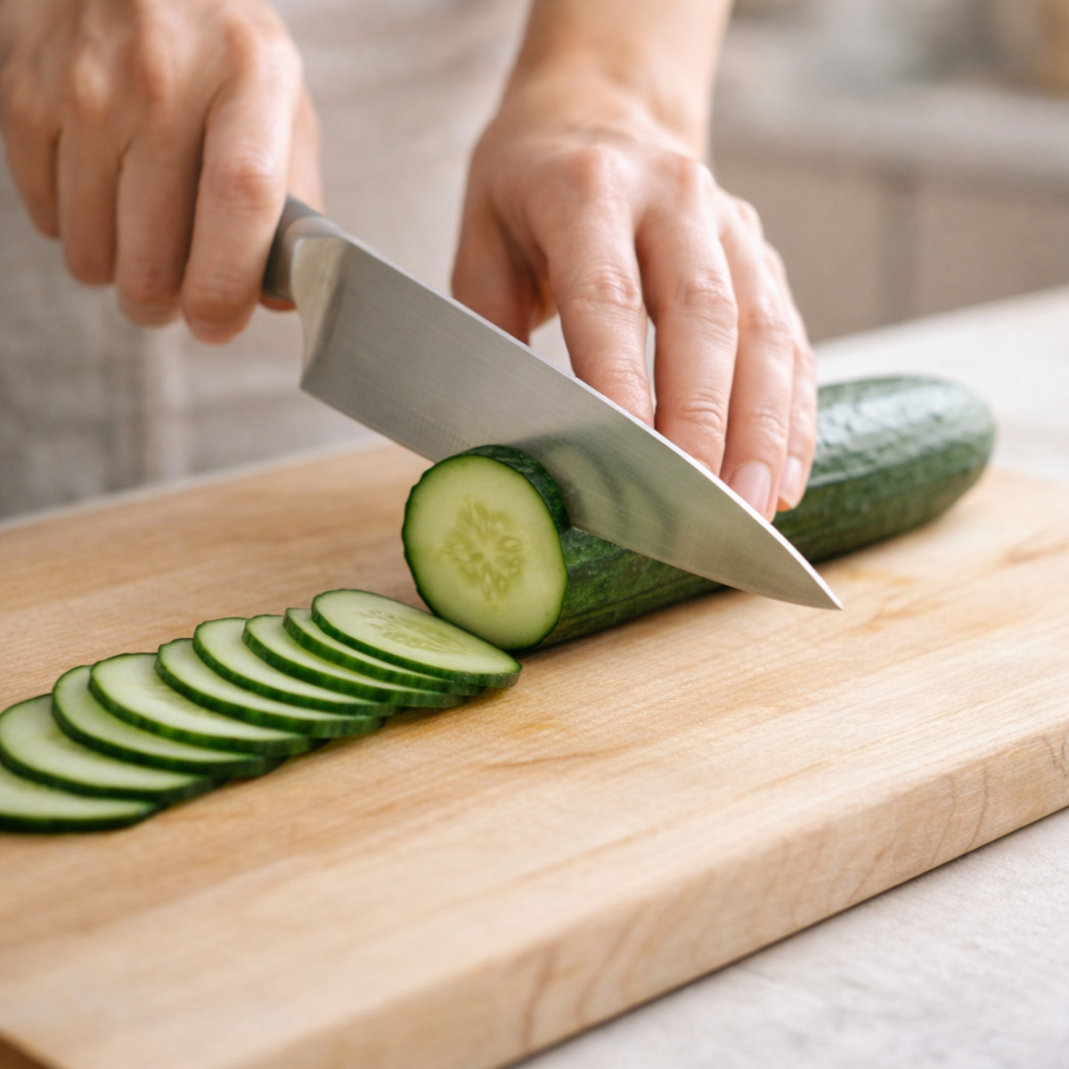 Ingrédients eau détox maison : concombre bio, citron, menthe fraîche et eau