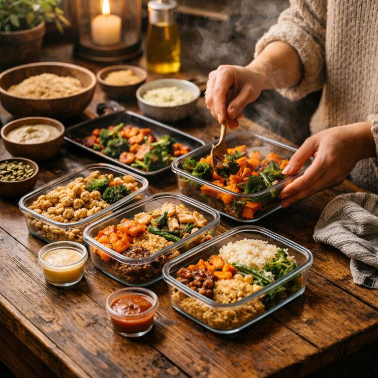 Préparation de plusieurs lunchbox maison pour l’hiver, ambiance chaleureuse