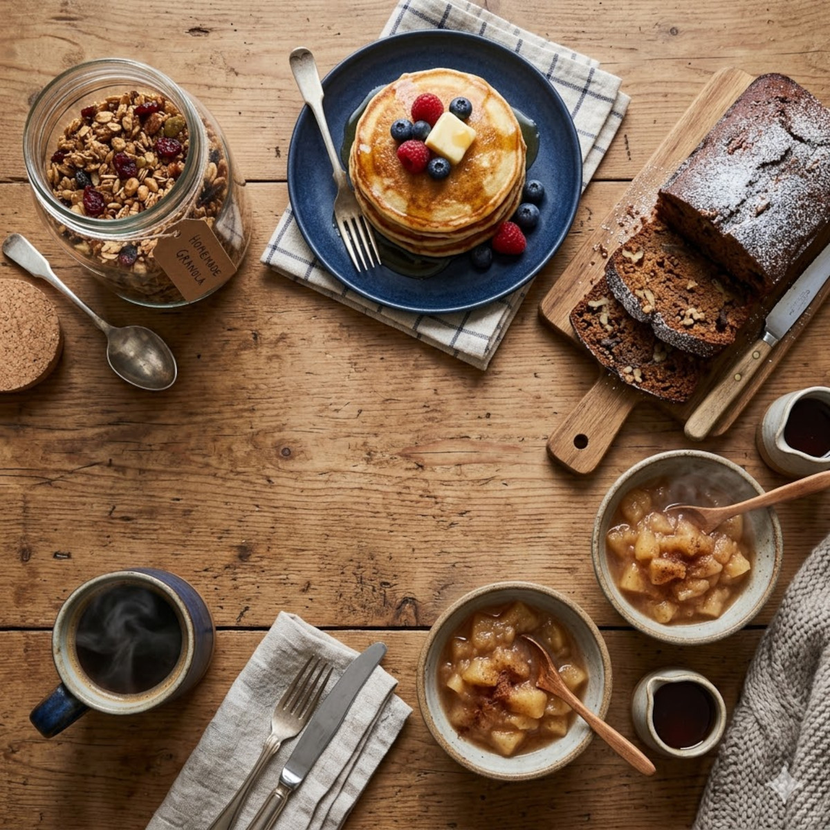 Batch cooking sucré : petit-déjeuner maison et desserts d’hiver