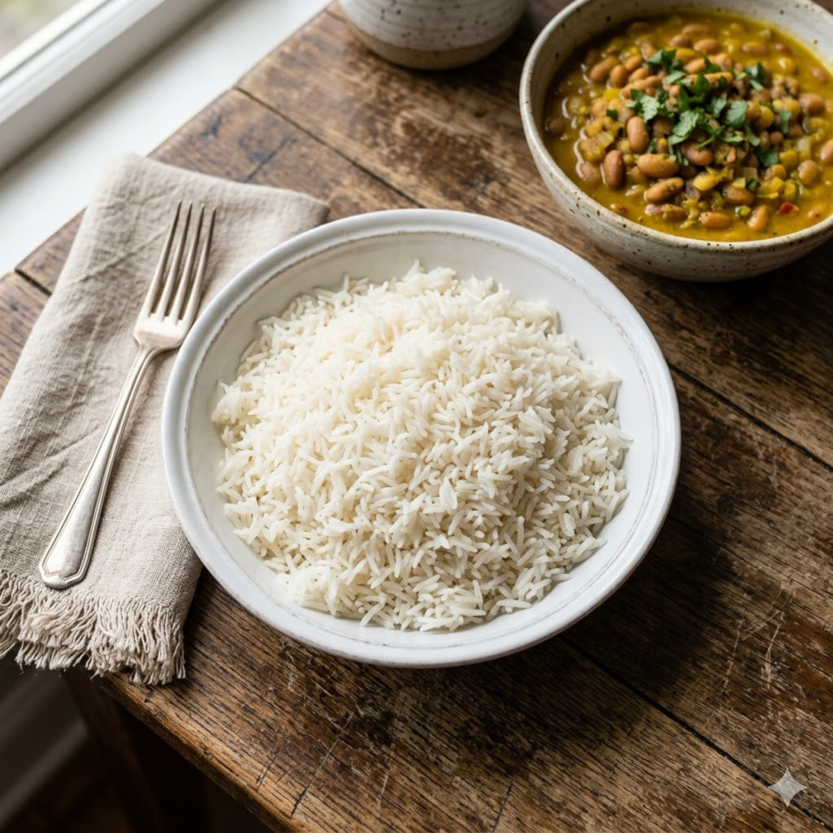 riz réunionnais cuit à la créole bien séparé dans un bol blancjpeg